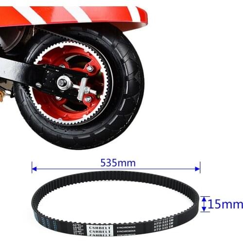 Mini Electric ScooterFor Bicycle Kick ScooterFreestyle Kick Scooter Timing Belt Thick Belt No Pollution 5M-535-15 Black Rubber