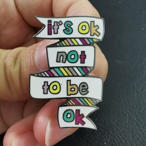 Mental Health Enamel Pin Feeling like a drop in the ocean, Its ok not to be ok