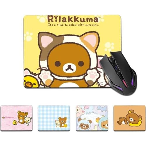 FHNBLJ Top Quality Cute Rilakkuma Bear Customized laptop Gaming mouse pad Top Selling Wholesale Gaming Pad mouse