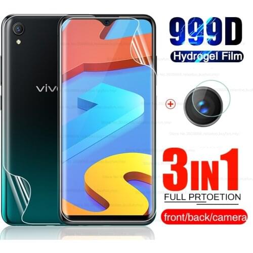 Front Back Hydrogel Film for Vivo Y1S Screen Protector Not Tempered Glass for Vivo Y 1S 1 S Y1 S VivoY1S 1929 Camera Glas 6.22