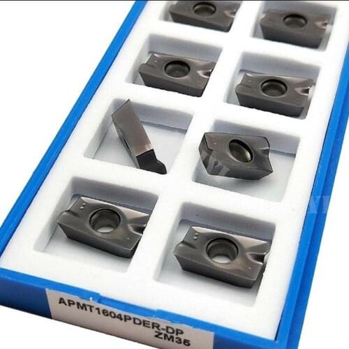 10pcs 25R0.8 Indexable milling Inserts APMT 1604PDER 90° blade for BAP 400R TOOL