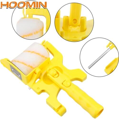 HOOMIN Roller Brush Multiuse for Home Wall Ceilings DIY Clean-Cut Paint Edger Roller Wall Decorative Handle Tools Paint Brush