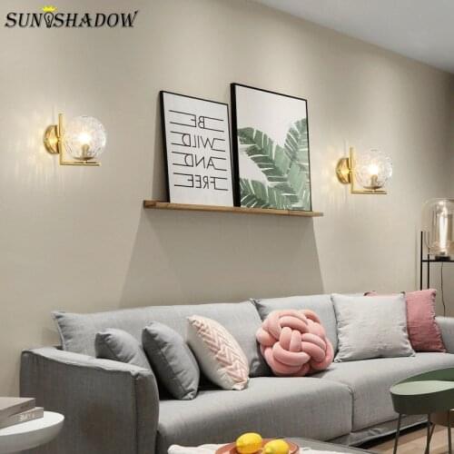 Brass Led Wall Light Modern Sconce Wall Lamp For Living Room Bedroom Bedside Dining Room Indoor Lighting Wall Led Lamps Aisle