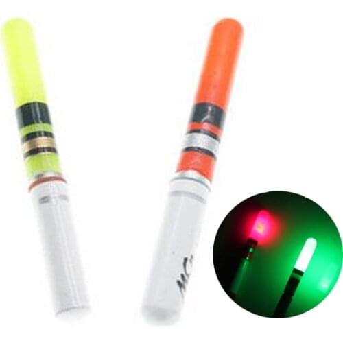 2Pcs Fishing Float Light Stick Green / Red With CR322 Battery LED Luminous Float For Dark Water Night Fishing Accessory F06