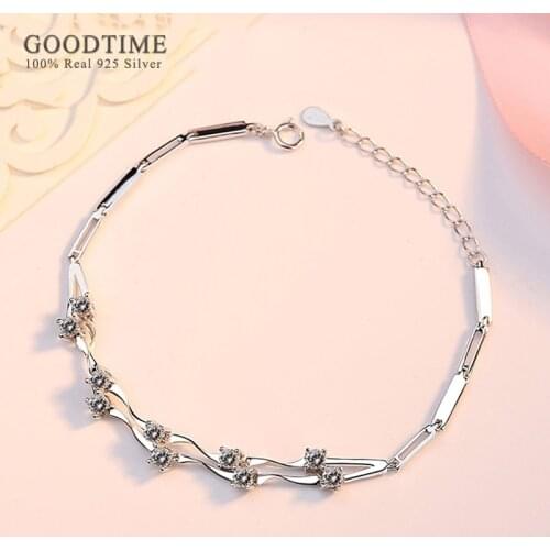 Fashion Bracelet For Women Pure 100% 925 Sterling Silver Spray Bracelets Jewelry Charm Girl Friend Wife Anniversary Gift