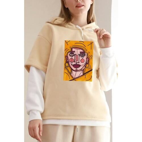 Fashion Patchwork Oversize Sweatshirt Women Sweetshirts Female Color Block Hoodie Women Pastel Retro Ulzzang Aesthetic Pullover