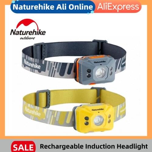 Naturehike Outdoor LED Koplamp Headlamp Induction Switch Ultralight Waterproof Camping Running Hiking Headlight NH17G025-D