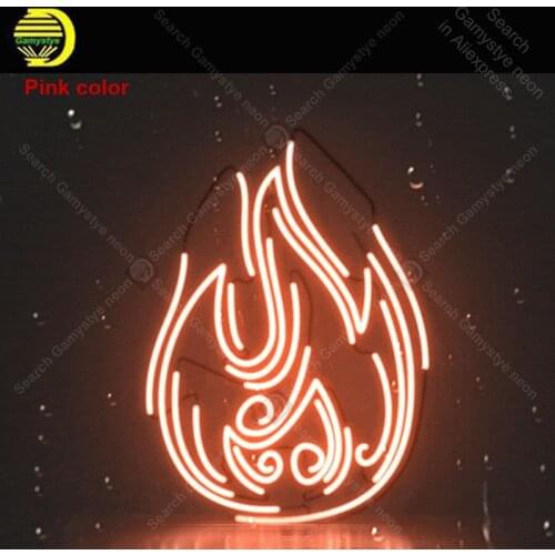 Flame Neon Night sign for Fire neon Iconic Restaurant wall Handcraft hotel custom Lamp advertise Letrero Neon enseigne lumine