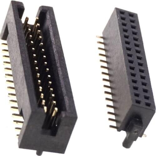 5 pcs .050" 1.27mm 2x15 Pin 30 Pins Board to Board Connector PCB Male Header Female Receptacle SMT with PEGS Mating BTB Headers