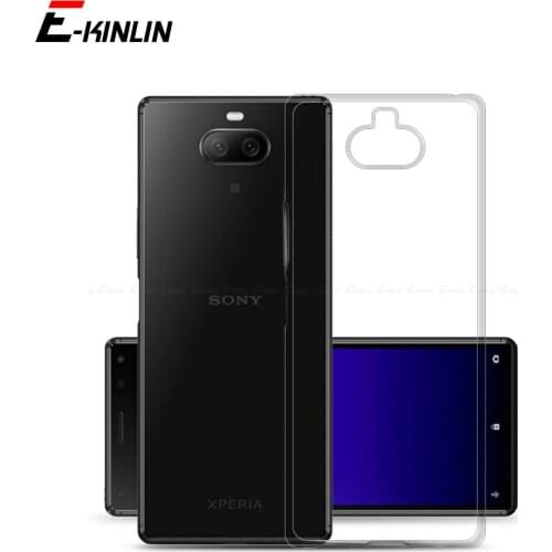 Transparent Silicone Phone Case For Sony Xperia 1 10 5 II III Ace 8 Lite Clear Ultra Thin Full Soft TPU Back Cover