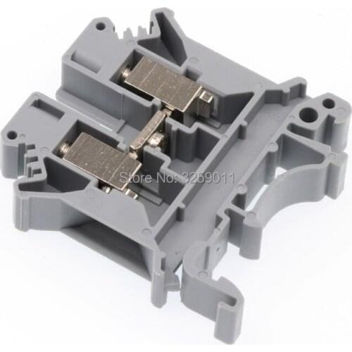 1PCS Feed-Through Terminal Block Combined Type 24-8 AWG 41 A 800 V UK-6N Grey Gray wire connector