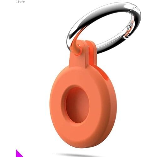 TPU Shockproof Protective Case For AIR Tag 2021 Soft Silicone Skin Protective Cover For AirTags Keychain Anti-Lost Anti-Scratch