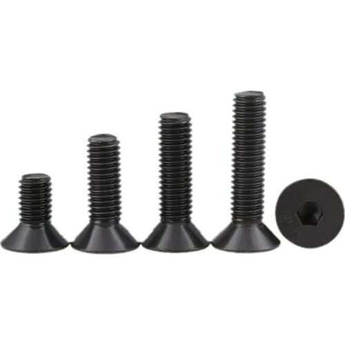 M4M5M6M8 Grade 10.9 extended flat head / countersunk head hexagon socket screws
