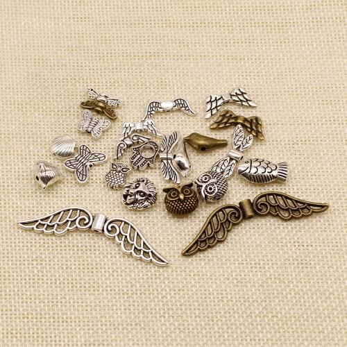 Vintage Animal Small Holes Beads For Bracelet Earrings Jewelry Diy Accessory