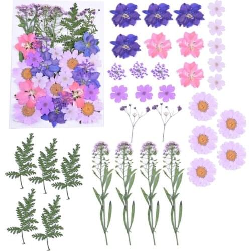 1 Set DIY Dried Flowers Resin Mold Fillings UV Expoxy Flower for Nail Art Pressed Flowers Decal for Home Decor Handicraft