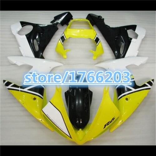 100%NEW fit for R6 fairing kit 2003 2004 2005 yellow white black Fit YZF R6 03 04 05 fairings kit