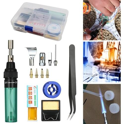 1300 Celsius Butane Gas Welding Soldering Irons Welding Pen Burner Blow Torch Gas Soldering Iron Cordless Butane Tip Tool