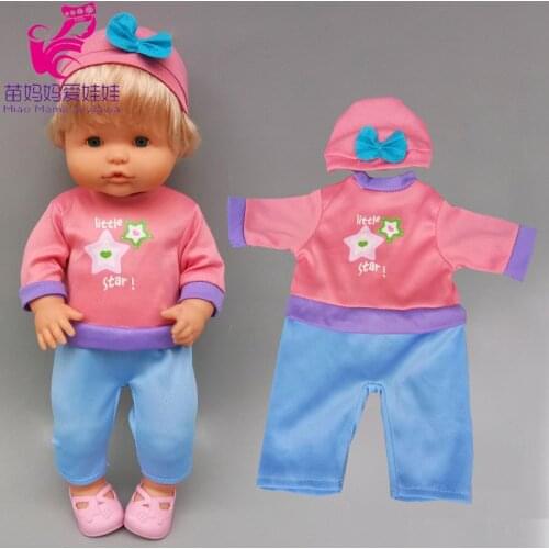 16 inch baby doll clothes for 40cm Nenuco Ropa y su Hermanita rompers with hat doll accessories