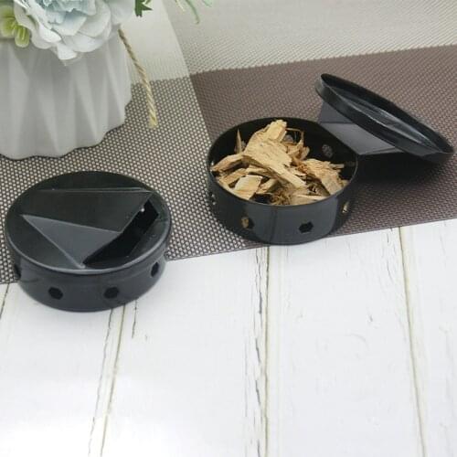 2Pcs BBQ Smoker Box Wood Chips for Outdoor Charcoal Gas Barbecue Grill Meat Infused Smoke Flavor Grill Accessories