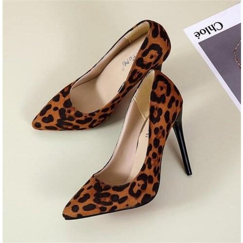 2021 New Pointed Toe Stiletto High Heels Womens Shoes Size 41 Suede Pumps Wedding Shoes Femme Sexy Black High Heels Shoes