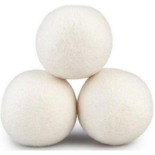 3pcs/set 7cm Laundry Clean Balls Reusable Natural Organic Laundry Fabric Softener Balls Premium Organic Drying Ball