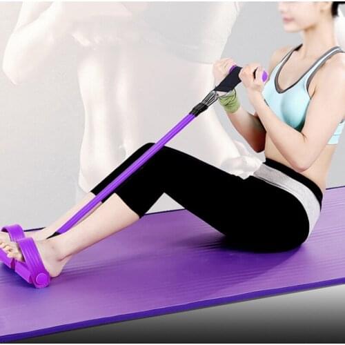 3 In 1 Multifunction Resistance Bands Latex Pedal Exerciser Sit-up Pull Rope Expander Elastic Bands Yoga Equipment