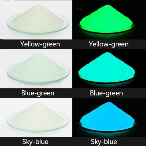 30g Neon Phosphor Colorful Phosphor Glowingin The Drak 14 Colors Dust Luminous Pigment For DIY Crafts Halloween Dress Up Prop