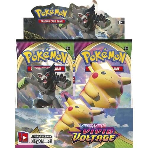 324Pcs/Box 2020 Pokemon TCG Sword & Shield Vivid Voltage Trading Card Game Collection Toys