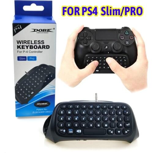 Bluetooth 3.0 Gamepad Keyboard for PS4 Plastic Game Controller Keyboard with Charging Cable for PS4/Slim/Pro