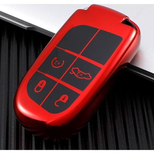 2021 Fashion TPU Car Key Case Cover For Jeep Grand Cherokee Compass Patriot Dodge Journey Chrysler 300CRenegade Protection Shell