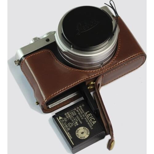 PU Leather case camera bag For leica D-LUX TYP109 D-LUX 7 d-lux7 d7 cameras bottom case cover With Battery Opening