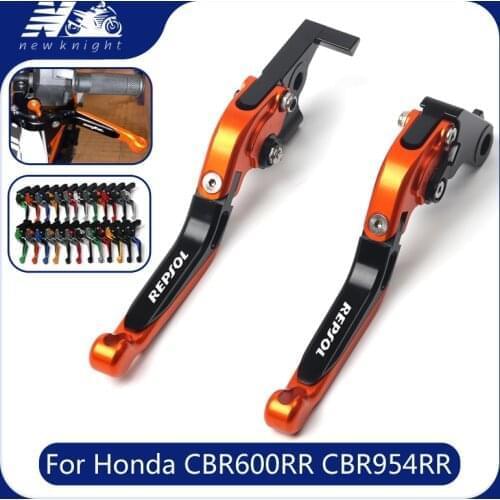 For HONDA CBR250R CBR300R CB300F CBR500R CB500F CB500X CB190R CB190X Motorcycle CNC Folding Extendable Brake Clutch Lever REPSOL