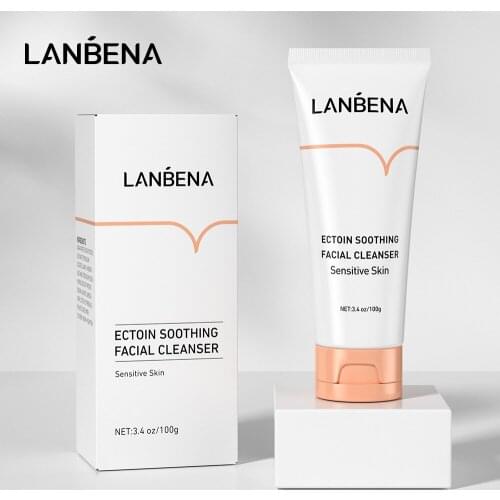 LANBENA Ectoin Soothing Facial Cleanser Repair Sensitive Skin Care Face Wash Mild Foam Anti Allergic Nourish Moisturizing 100g