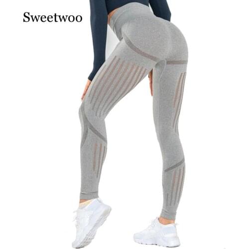 Slim Fit Gym Energy Seamless Leggings Women Butt Lifting High Waisted Sports Leggings Fitness Tummy Control Yoga Pants