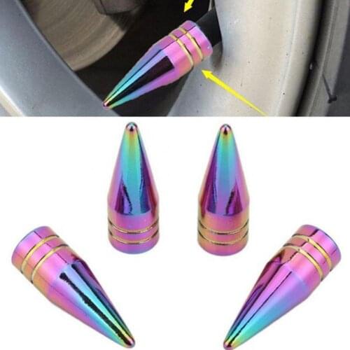 80% Hot Sale 1Pc Car Motorcycle Wheel Aluminum Tire Air Valve Stem Cap Tyre Pointed Cover External Modified Accessories