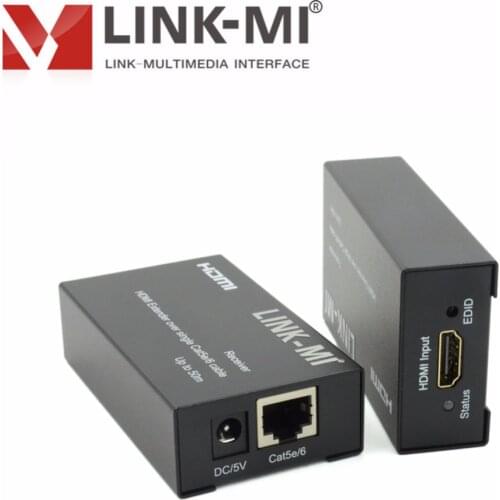 LINK-MI 50m Single Cat5e/6 HDMI Extender UTP Cable High-definition 108PP signal extension transmitter