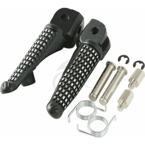 Motorcycle Matte Black Front Rider Footpegs Footrests For Kawasaki Ninja ZX10R 11-17 16 15 13