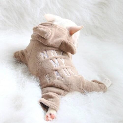 [MPK Store] NMF Series Dog Clothes Cat Clothes Dog and Cat Sweater French Bulldog Clothes with Bear Ears, 7 Sizes in 3 Colors