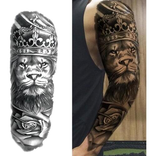 Men Arm Tattoo Temporary Tattoos Sticker Fake Tatoo Body Art Waterproof Tattoo Sticker