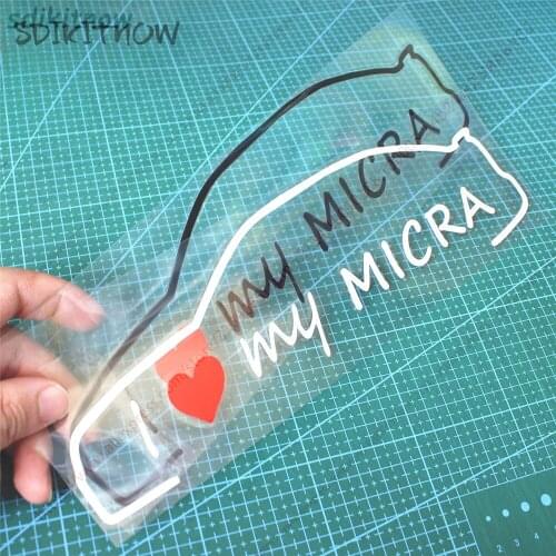 I love my car Decal Creative Sticker Styling Door Window Decoration For nissan micra k11 k12 k13 k14 accessories 2017 2018 2019