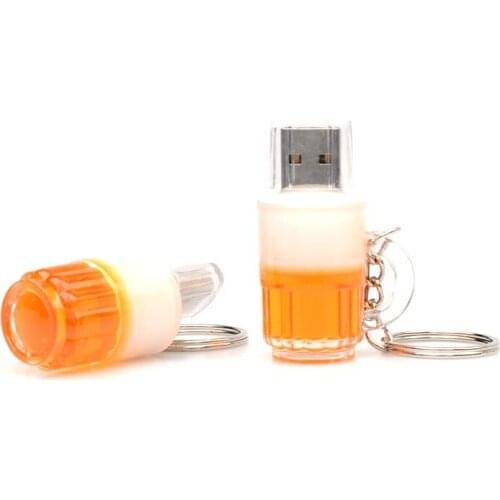 New Plastic Bottle USB 2.0 Memory flash With Key Chain 4GB 8GB 16GB 32GB 64GB 128GB