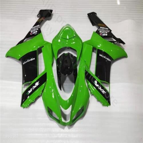 New ABS plastic for Kawasaki ZX6R fairings 2007 2008 zx 636 07 08 green black bodywork fairing kits