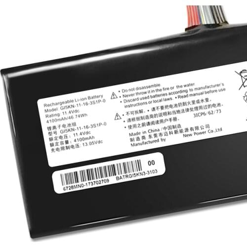 Original 4100mAh Laptop battery GI5KN-00-13-3S1P-0 Original Z7-KP7D2 Z7-KP7GT For Clevo GI5KN-00-13-3S1P-0 GI5KN-11-16-3S
