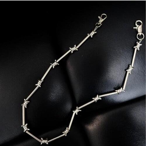 Rock punk metal wind bamboo pants chain wallet chain