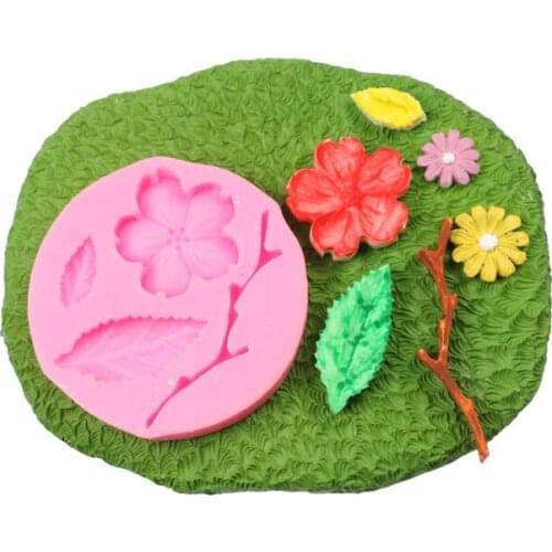 Sugarcraft Silicone Mold Peach Flower Mold Cake Decorating Tool Fondant Candy Chocolate Gumpaste Mold for Baking WITH TRACKING