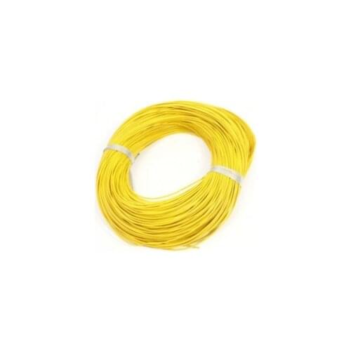 1 Meter 24AWG Silicone Wire/ Silica Gel Wire/ Silicone Cable (40/0.08, OD: 1.4)-Yellow Color