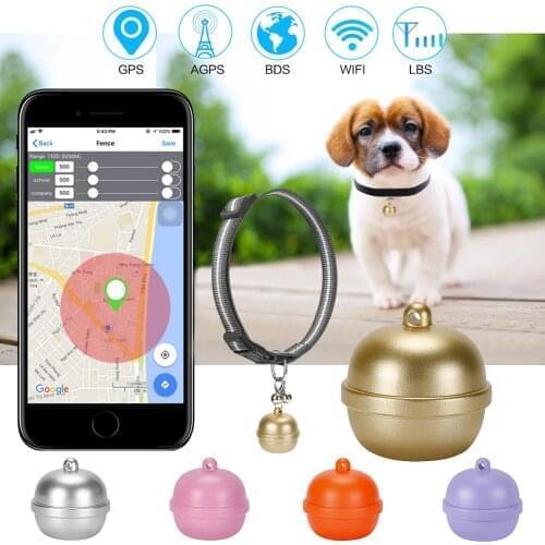 Pet Smart GPS Tracker Locator Ball Mini Anti-Lost Waterproof Positioning Collar Wifi Real-time Tracking For Pet Dog Cat Kids