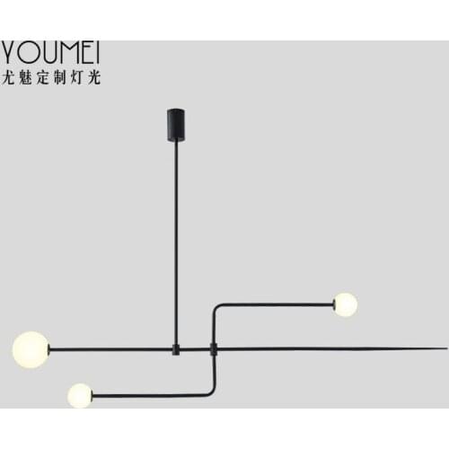 Vintage glass ball 3 black iron pipe bathroom fixture kitchen chandeliers lustres hanglampen living room decoration avizeler