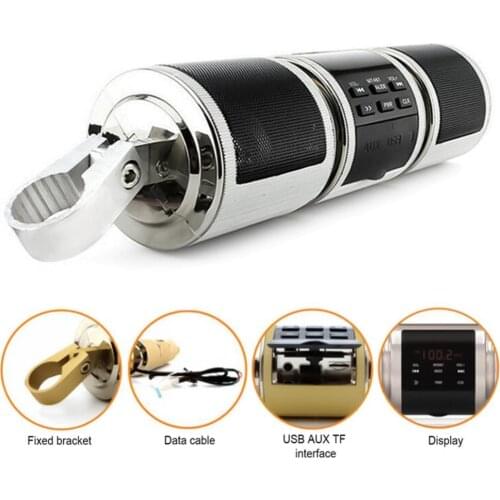 Waterproof Motorcycle MP3 Bluetooth FM Radio Stereo Speaker Audio Music Player