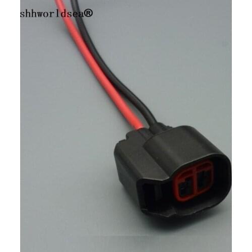 Worldgolden 1.5mm 2pin for ev6 ev14 USCAR Fuel Injector Pigtail Connectors sr20det rb30 GTR FAST ls2 ls3 universal